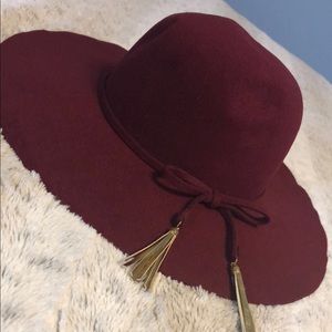 Burgundy Floppy Hat